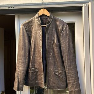 NARCISCO RODRIGUEZ Double-Zip Leather Jacket
